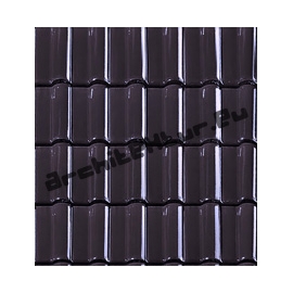 Roof Tiles N°08 wine glazed