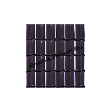 Roof Tiles N°08 wine glazed