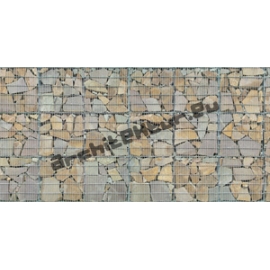 Gabion wall (3x8 units) N°06 stones