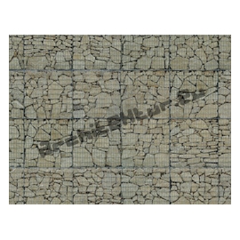 Gabion wall N°08 burgundy stone