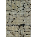 Gabion wall N°08 burgundy stone