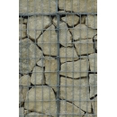 Gabion wall N°08 burgundy stone