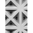 Plasterboard perforated triangle holes