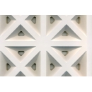 Plasterboard perforated triangle holes