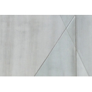 Mur long beton avec joints obliques