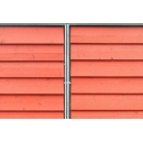Wood boarding  N°12 red slats