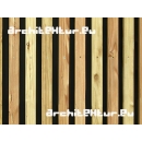 Wood cladding N°11 vertical lathing 