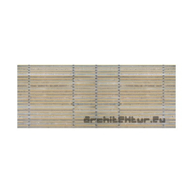 Cladding wood N°02 horizontal blades