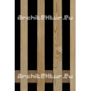 Cladding wood N°08 vertical blades