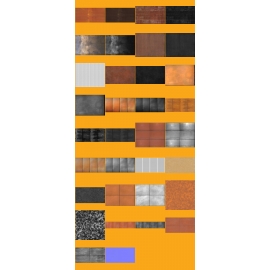 Pack textures Complet : 15 Aciers Corten HQ